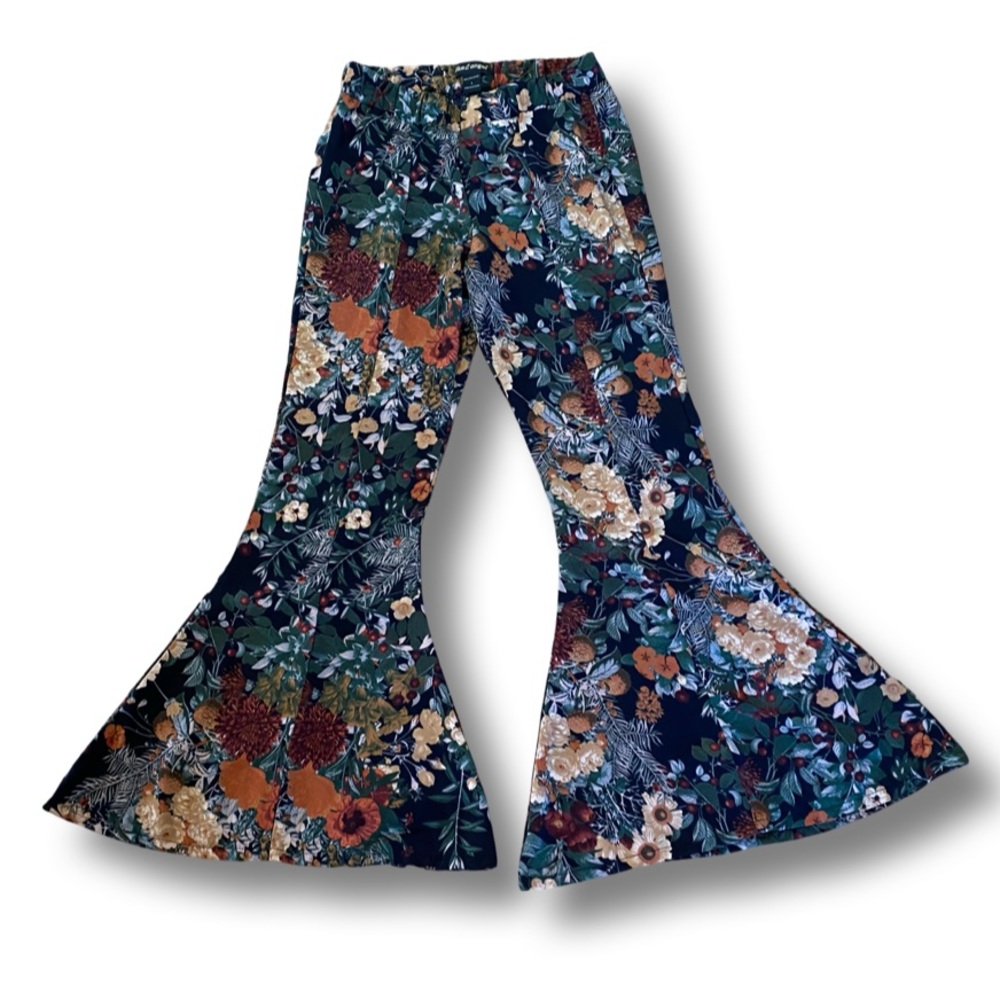 Vintage 90’s floral print bell bottom pants